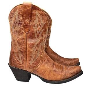 Ariat Round Up Bella Western Bootie Women’s Size 7.5B